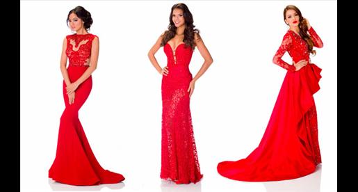 الأحمر هو اللون المفضل لمتسابقات ملكة جمال الكون 2013