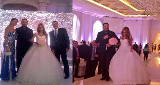 رامي عيّاش وعروسه في زفاف أسطوري من الأبيض والزهري