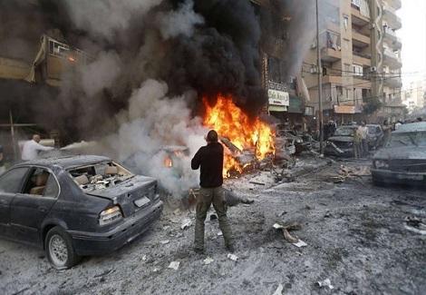 كاميرات المراقبة ترصد "لحظة انفجار" ضاحية بيروت الجنوبية