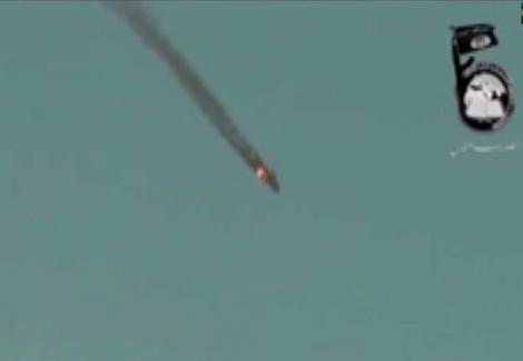 انصار بيت المقدس تنشر فيديو اسقاط الطائرة العسكرية في سنياء