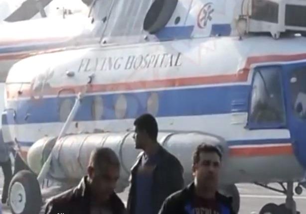 لحطة خروج مبارك من مستشفى المعادي العسكري قبل الحكم في قضية القرن