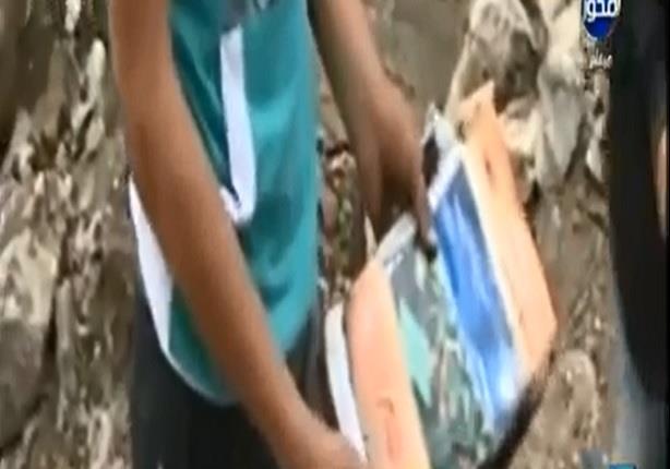 اول فيديو من مكان الحادث المروع بالبحيرة وتفحم كتب الطلاب كما تفحمت أجسادهم