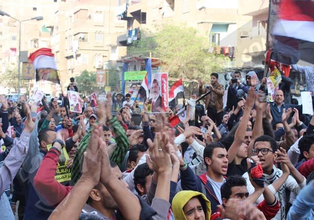 عدسة مصراوي ترصد مسيرة لانصار الاخوان بالطالبية