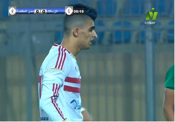 هدف الزمالك في مرمى المقاصة عن طريق أحمد سمير