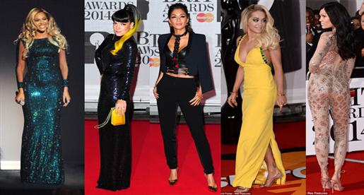 بالصور: ريتا أورا رائعة وجيسي جيه مخيفة في طلات Brit Awards