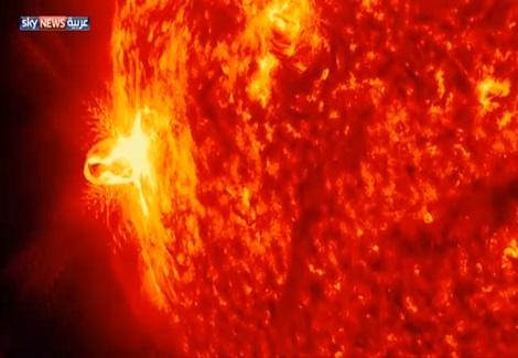 الشمس تطلق أكبر موجة إشعاع شمسى بحجم الأرض سبعة مرات