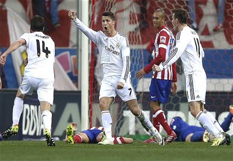 رونالدو ينقذ الريال من الهزيمة أمام أتلتيكو مدريد