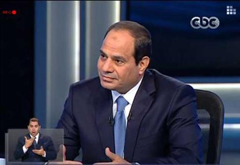 السيسي في أول ظهور تليفزيوني: ''اكتشفت محاولتين لا