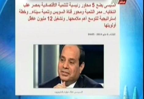 السيسي يضع 5 محاور رئيسية للتنمية الأقتصادية بمصر عقب انتخابة