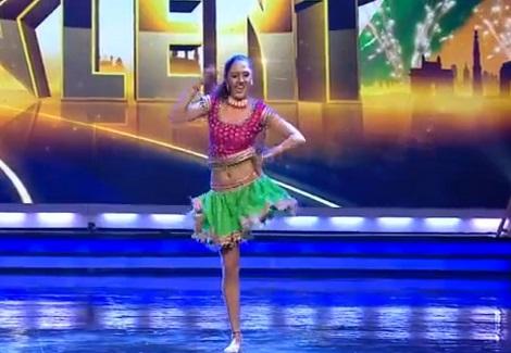 فتاة هندية تتألق فى الرقص بقدم واحدة وتبهر جمهور India Got Talent 2014