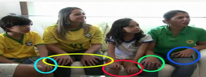 فيديو : عائلة برازيلية تمتلك 12 إصبعاً بكل كف 