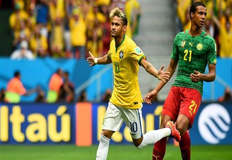 ملخص مباراة البرازيل والكاميرون في كأس العالم
