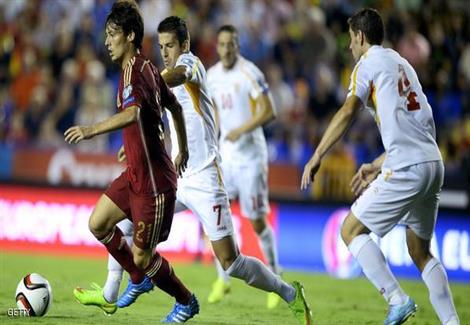 الهدف الرابع لإسبانيا الرائع في مرمى مقدونيا عن طريق "سيلفا"