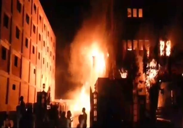 حريق هائل بمصنع كيماويات "زهراء المعادي"