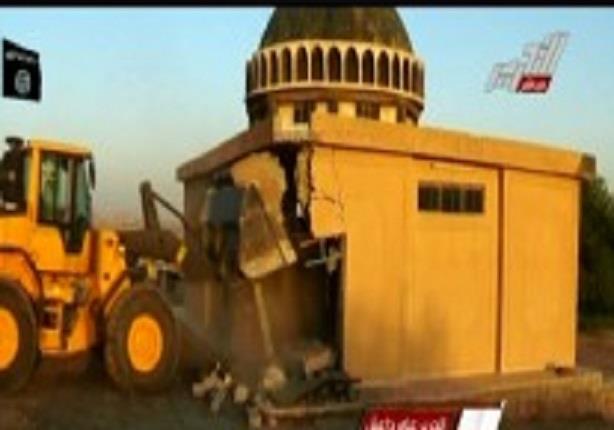 داعش تقوم بتدمير قبر النبى يونس والاثار الاسلامية
