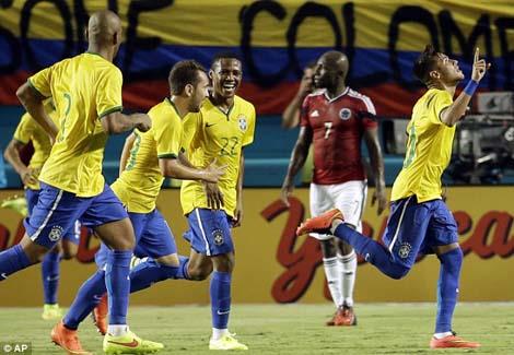ملخص مباراة البرازيل وكولومبيا الودية 
