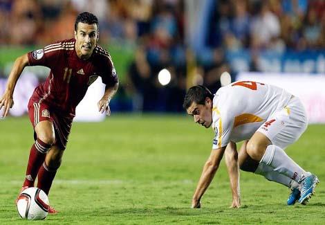 خماسية إسبانيا في مرمى مقدونيا بتصفيات يورو 2016