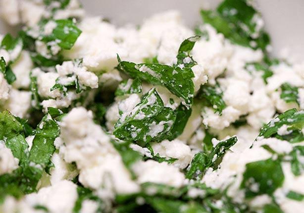 جبنة قريش بالنعناع                                                                                                                                    