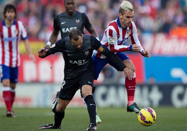 الهدف الثاني لأتلتيكو مدريد عن طريق "جريزمان" في مرمى ليفانتي الدوري الإسباني