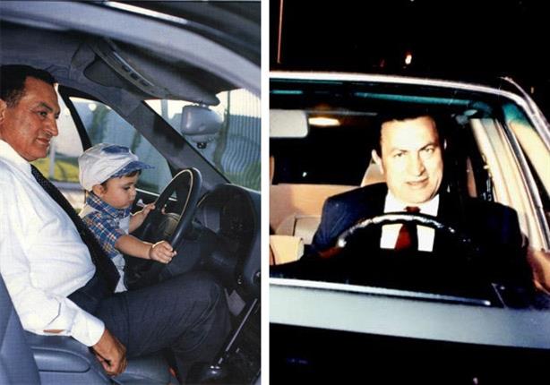 فيديو نادر لمبارك يقود سيارته ومعه أمير الكويت