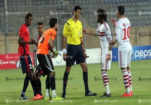 جانب من مباراة الزمالك والنصر