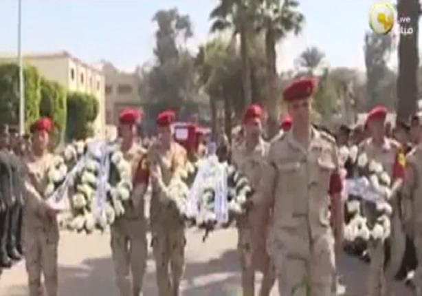 رئيس الأركان يتقدم الجنازة العسكرية للشهيد المقدم حمزة الجزار