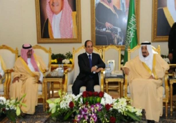 أول صور لمباحثات الرئيس السيسى مع الملك سلمان بن عبد العزيز ملك السعودية