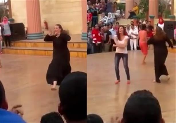 ريهام سعيد تعرض رقص فتاة محجبة بدريم بارك