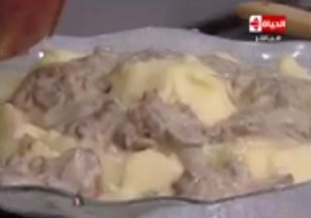بطاطس مهروسة مع صلصة الفطر - الشيف آيه حسني
