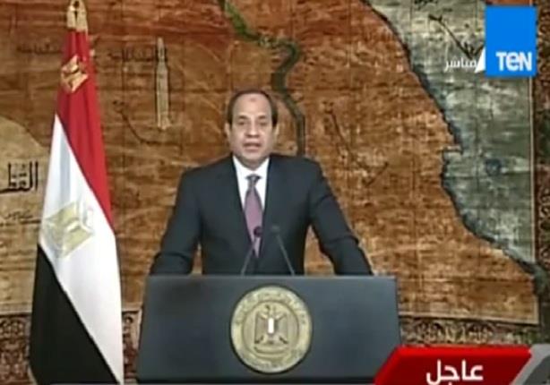 كلمة الرئيس عبد الفتاح السيسى بمناسبة ذكرى عيد تحرير سيناء