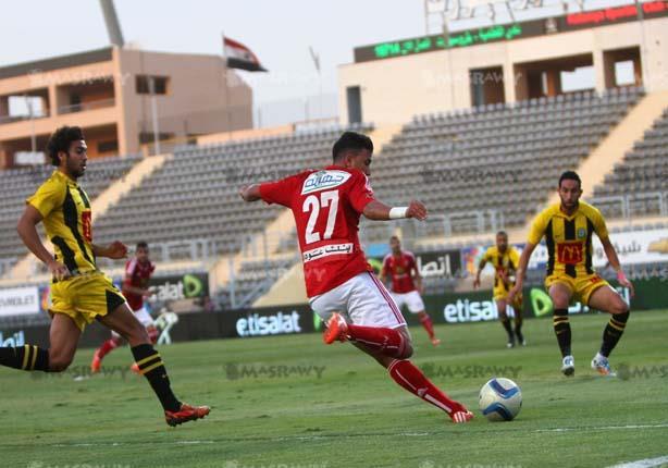 هدف المقاولون في مرمى الأهلي بالدوري