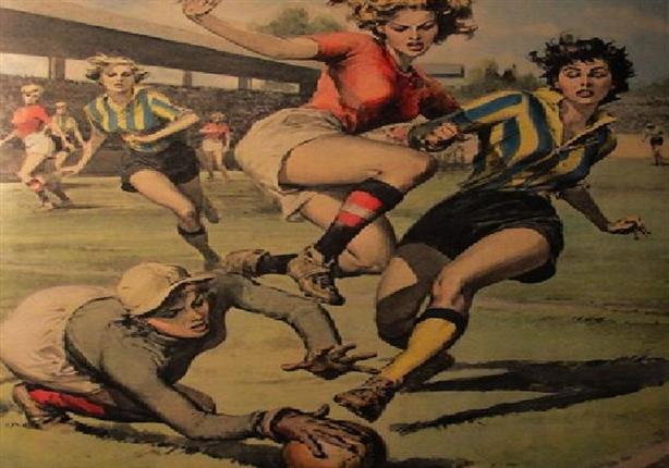 بالصور تاريخ كرة القدم النسائية بدأ بالـ فساتين مصراوى
