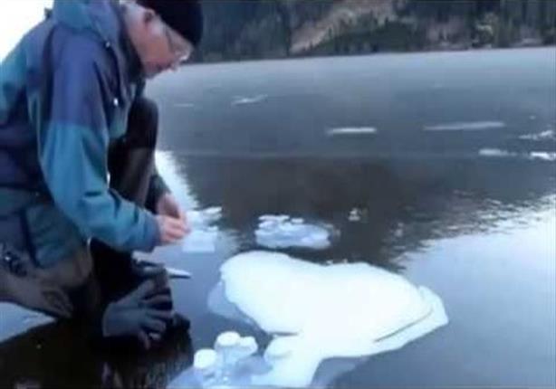 بالفيديو- هل يمكنك أن تشعل ناراً في الثلج؟