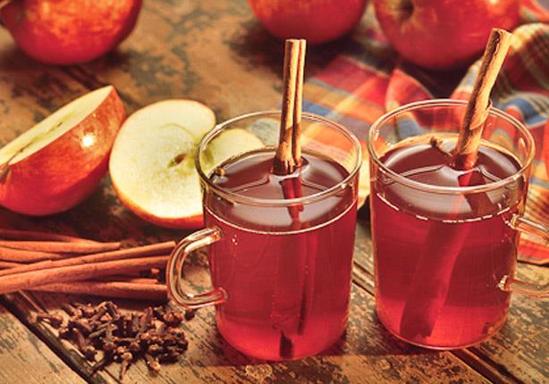 فوائد تناول مشروب التفاح بالقرفة في الشتاء 
