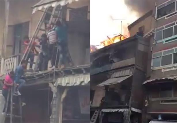 بالفيديو- لحظة إنقاذ سكان عقار من الموت ببورسعيد