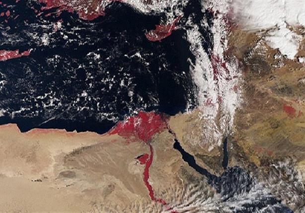 سر ظهور نهر النيل باللون الأحمر في صور التقطت من الفضاء