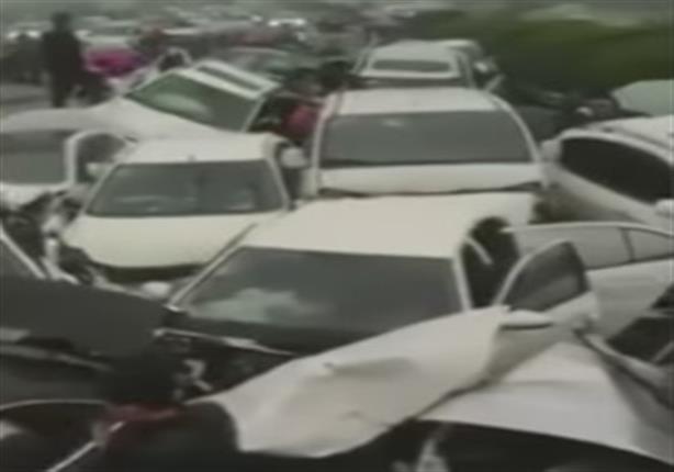حادث مروع يسفر عن تحطم 50 سيارة على طريق سريع بالصين