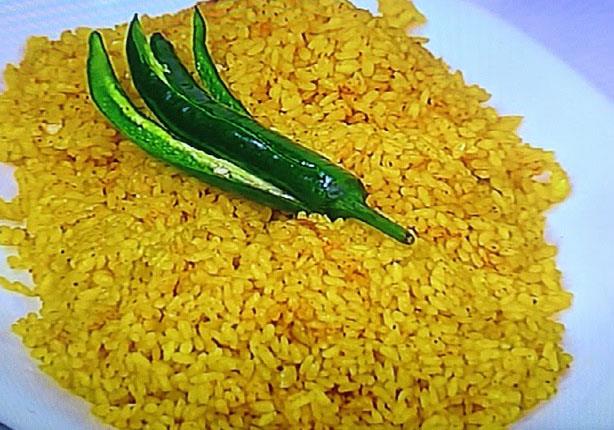 طريقة عمل أرز أصفر باللحم