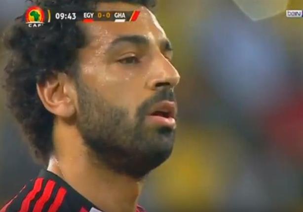 هدف محمد صلاح الصاروخي لمنتخب مصر في مرمى غانا