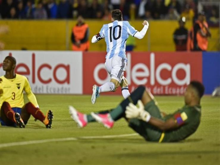 أهداف (الإكوادور 1 - الأرجنتين 3) هاتريك ميسي