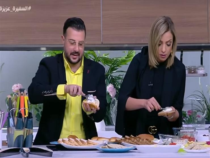 ريم البارودي تتحدى كريم أبو زيد في مطبخ "السفيرة عزيزة"- فيديو