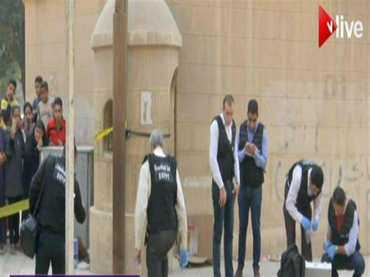 الأمن يمشط محيط كنيسة مارمينا بحلوان بعد الهجوم الإرهابي - فيديو