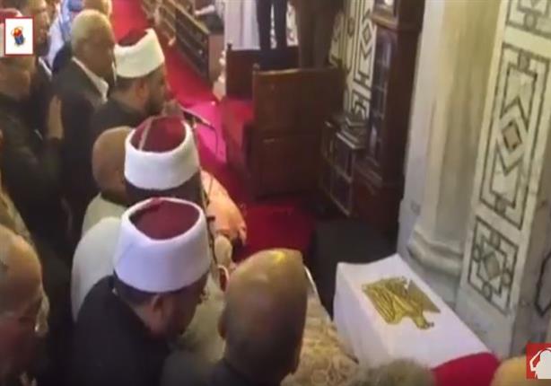 صلاة الجنازة علي جثمان شهيدة " كنيسة المرقسية"