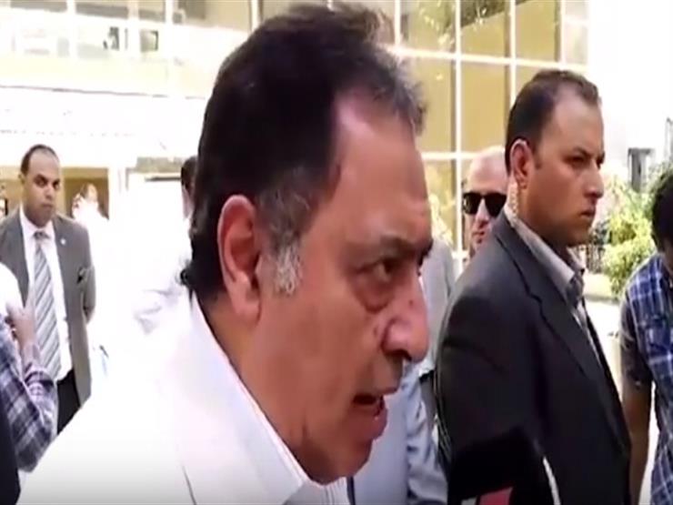 تصريح وزير الصحة بشأن حادث المنيا اثناء تفقده المصابين