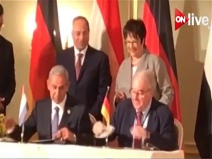 فيديو - السيسي يشهد توقيع البيان الختامي للجنة الاقتصادية المصرية الألمانية