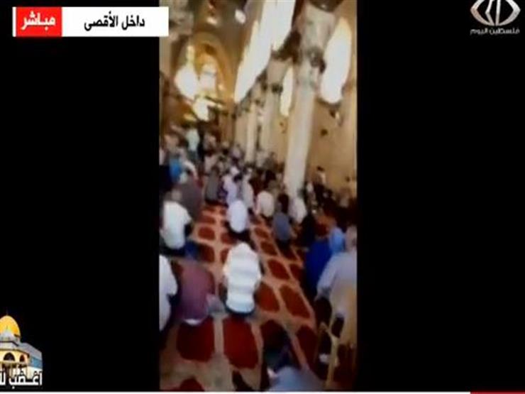 بالفيديو - رفع آذان الجمعة من داخل المسجد الأقصى 