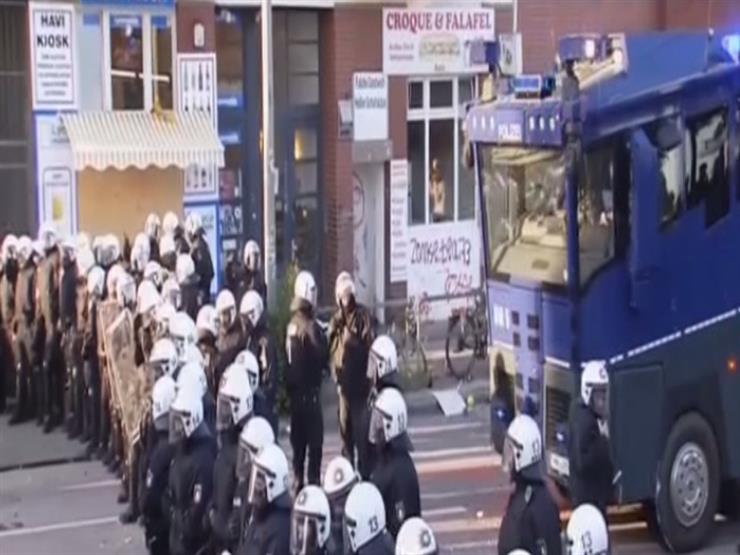 إشتباكات بين الشرطة الألمانية ومتظاهرين قبيل انعقاد قمة العشرين - فيديو وصور