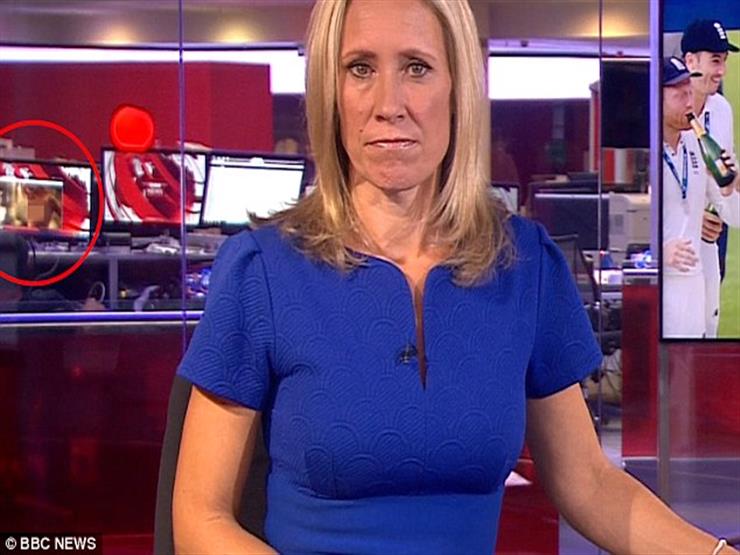 بالفيديو - سقطة لـ"bbc".. موظف يشاهد مقطعًا جنسيًا في خلفية نشرة الأخبار