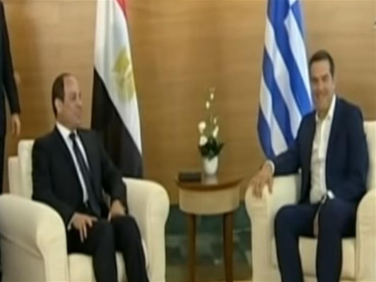 السيسي يلتقي رئيس الوزراء اليوناني قبيل قمة مصر وقبرص واليونان- فيديو