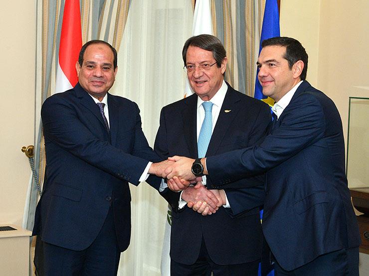 السيسي ونظيره القبرصي ورئيس وزراء اليونان يتفقون على إنشاء منتدى للغاز السيسي ونظيره القبرصي ورئيس وزراء اليونان يتفقون على إنشاء منتدى للغاز